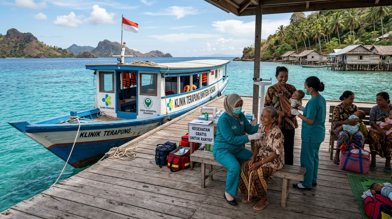 Klinik Apung Siaga Sehat Layani Pengobatan Gratis di 8 Pulau Terluar